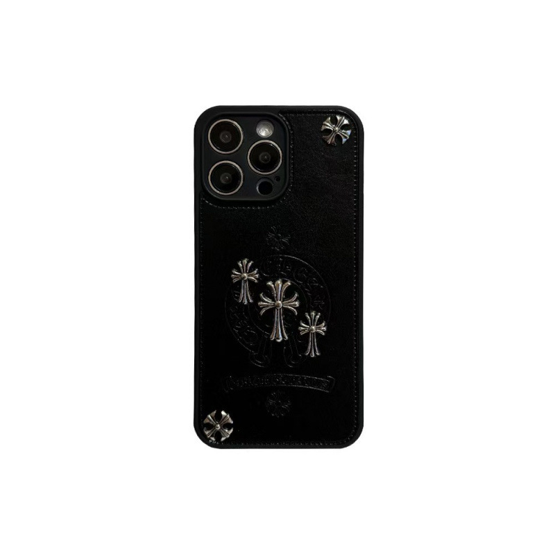 潮牌金属适用iphone15promax手机壳苹果16pro立体十字架个性13plu|undefined