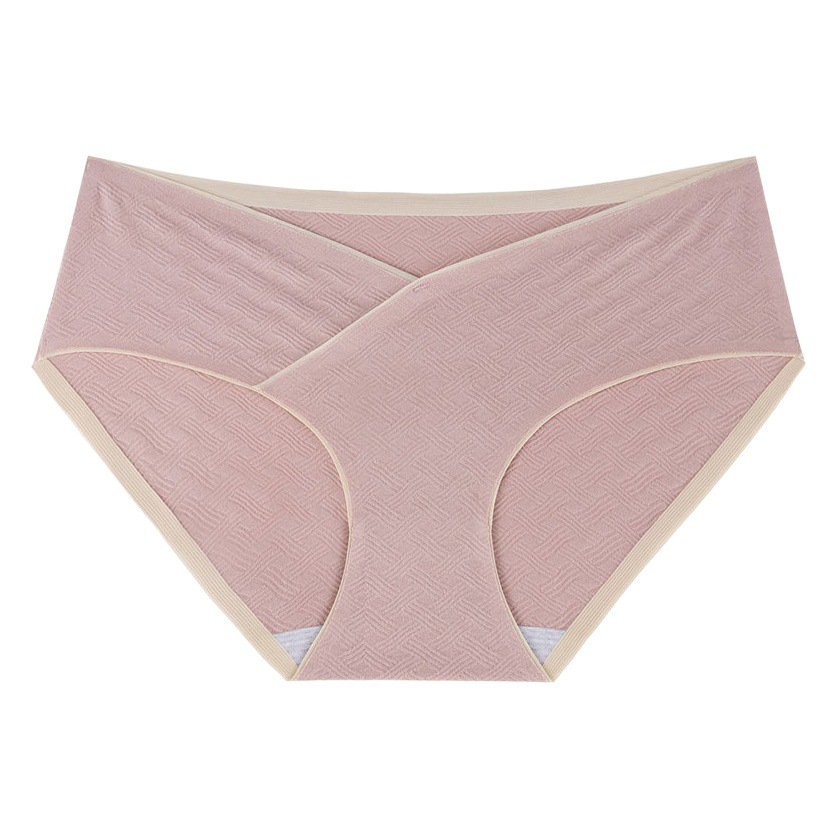 Las mujeres embarazadas ropa interior de verano delgada entrepierna de algodón puro de las mujeres embarazadas sin costuras vientre ropa interior para el embarazo temprano, medio y tardío