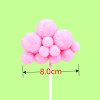 Small fresh cake decoration plug -in hairball large cloud three -dimensional cloud account cake plug -in decorative accessories