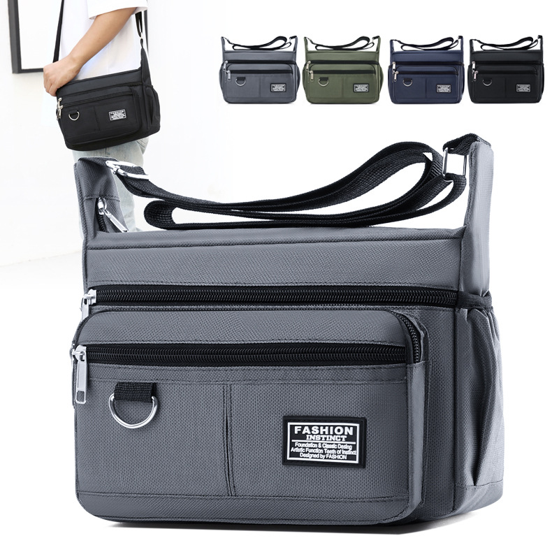 New Commuting Business Casual Mens Backpack, estilo coreano de moda multi-cremallera de gran capacidad, bolso de hombre