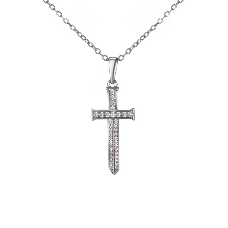Xuping bronce micro-combustible colgante de piedra cruz colgante personalidad europea y americana colgante joyería al por mayor mujer