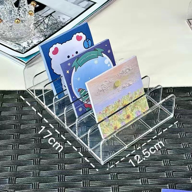 亚克力阶梯展示架盲盒收纳架吧唧收纳多层透明展示架化妆品置物架|undefined