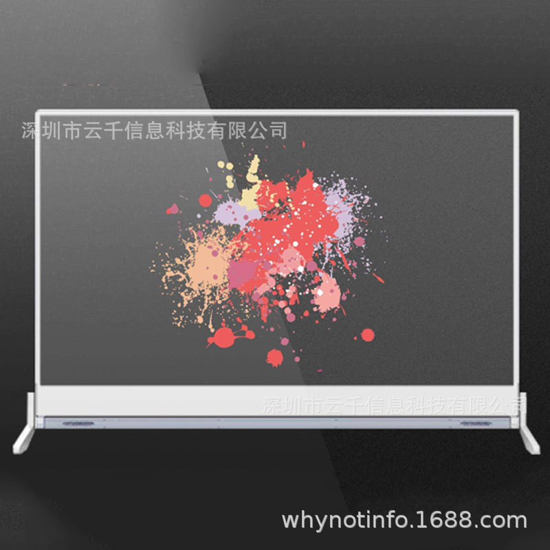 55''立式OLED屏透明查询机广告屏OLED自发光显示屏oled触摸广告机