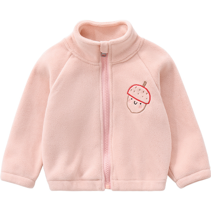 Primavera, otoño, invierno, abrigo para niños de un año, terciopelo grueso, ropa de invierno de cuello alto para niños y niñas, chaqueta de bebé. image 6