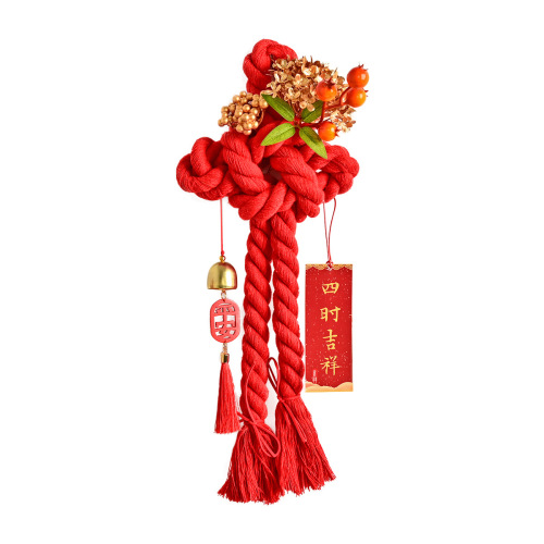 Year of the Dragon Chinese Knot Ten Thousand Character Knot Spring Festival Decoration Living Room Entry Door New Year Decoration Small Pendant New Year Blessing Pendant
