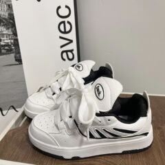 代璐狼新款夏季時尚chic輕便撞色運動鞋女小眾休閒學生滑板鞋潮