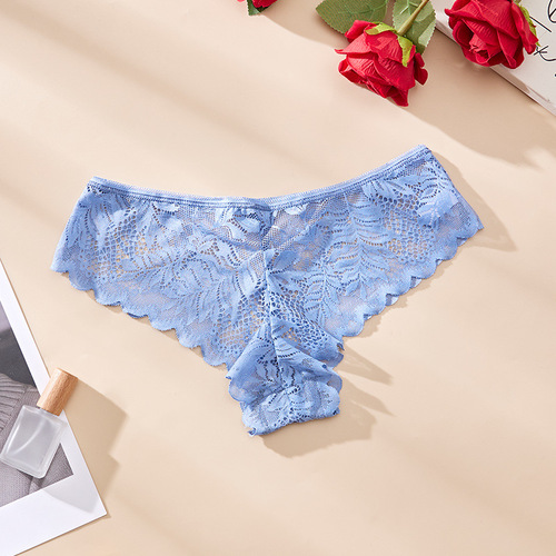 Ladies Sexy G-String Japanese Lace Pure Cotton Thigh-High Erotic Low-Waist Underwear for Women, OEM/ODM Wholesale