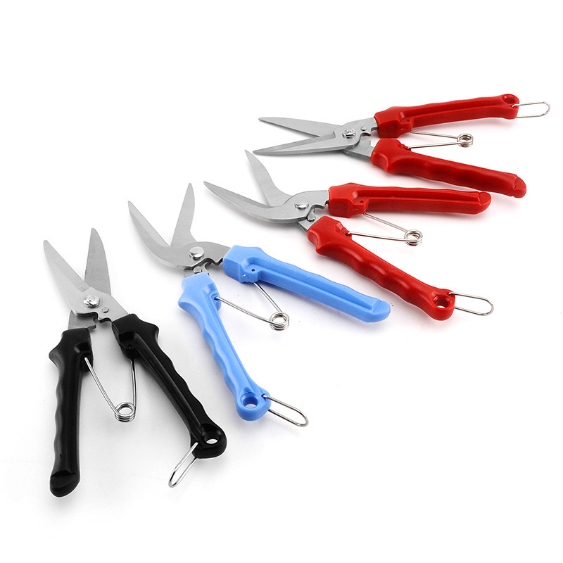 弯头树枝剪阳江厂家不锈钢园林工具摘果剪修枝剪刀强力锋利剪批发