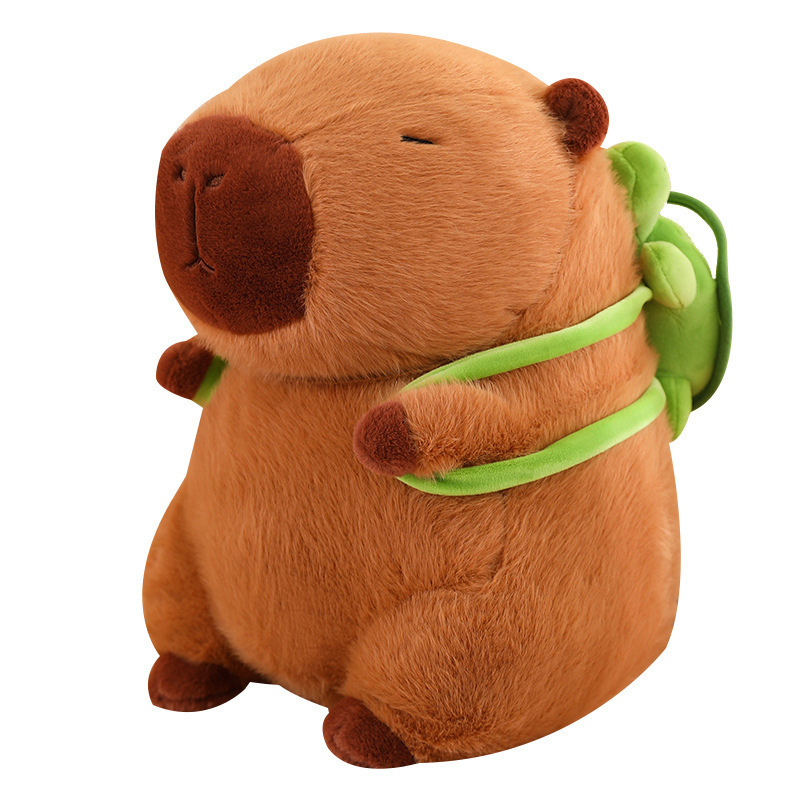 Caliente caqui Barra muñeca de peluche almohada capybara Internet celebridad Linda muñeca regalo para otros