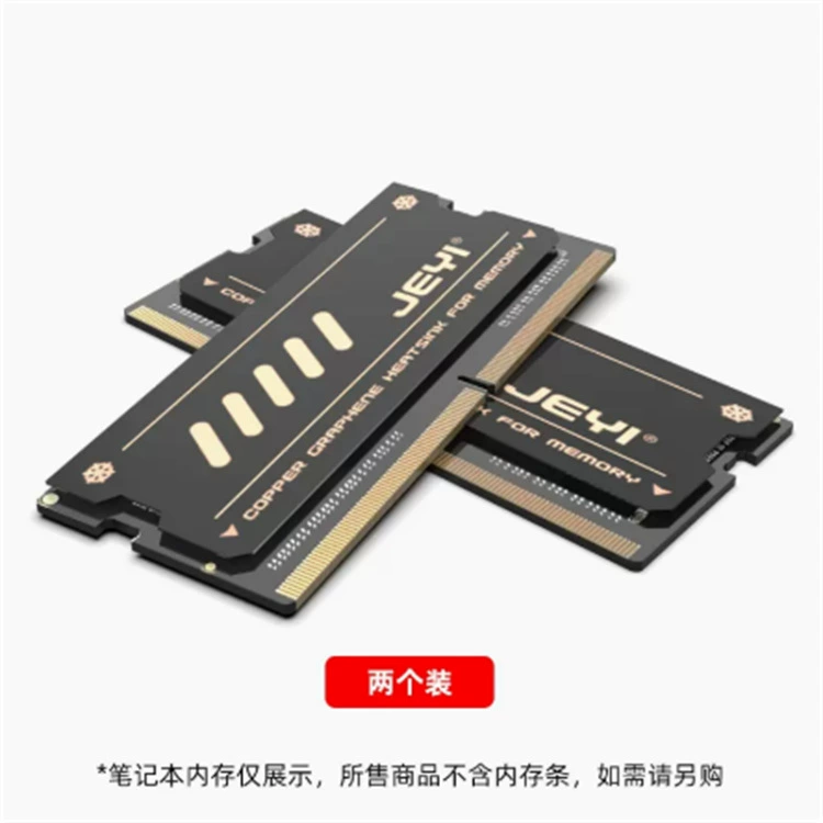 Laptop, RAM, copper cooling light and thin thermometer