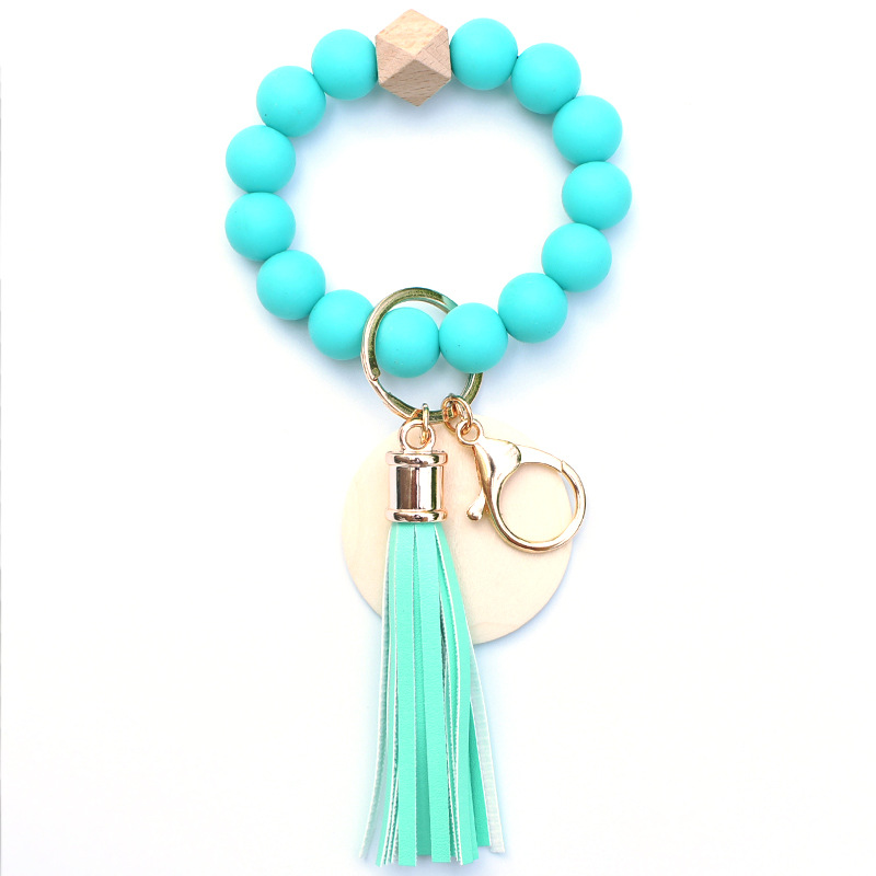 Bag Pendant, Keychain Classification 1 Piece Bohemian Geometric Silica Gel Beaded Tassel Bag Pendant Keychain