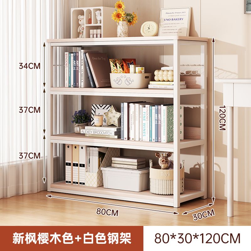 Estante de libros móvil con ruedas de piso estante de almacenamiento multicapa estante de almacenamiento de hierro forjado estante de almacenamiento de sala de estar de oficina estante simple