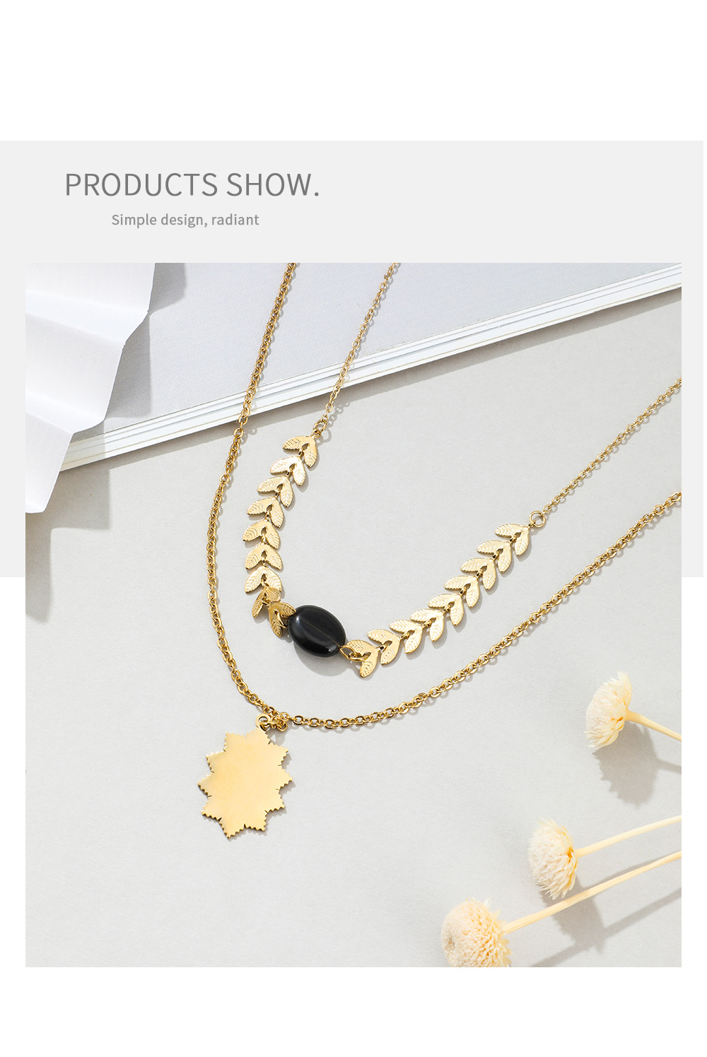 Letter Stainless Steel Titanium Steel Pendant Necklace Wholesale display picture 2