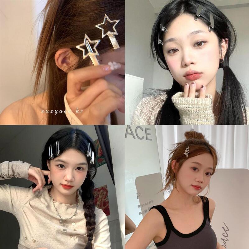 Douyinと同じスタイルのヘアアクセサリー、甘くてクールなホットガールスタイルのヘアピン、前髪クリップ、ドーパミンウェアヘアピン、多用途Y2Kヘアピン|undefined
