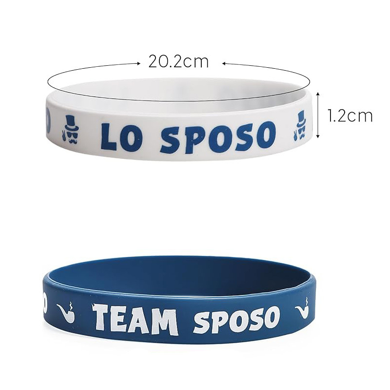 Equipo de boda italiano transfronterizo ahora pulsera de silicona despedida de solteros para hombres pulsera padrino