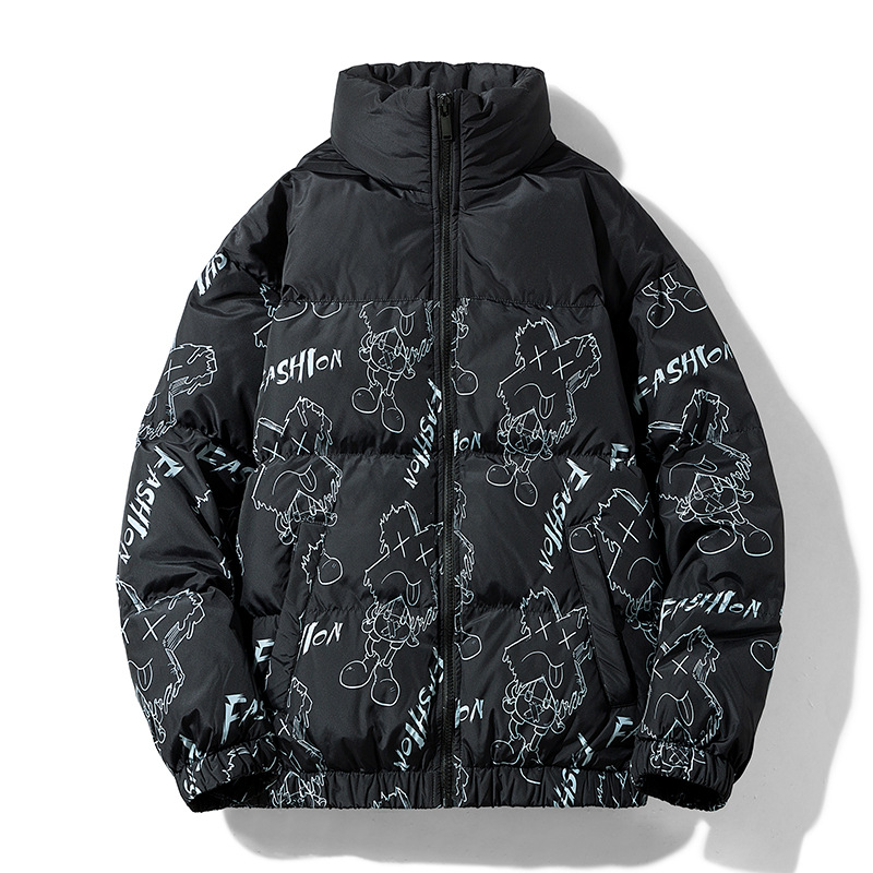Men's Clothing special supply of Silk cotton jackets for men in winter, thick and warm, new style couple style, short white duck Silk cotton jacket for boys_voghion.com