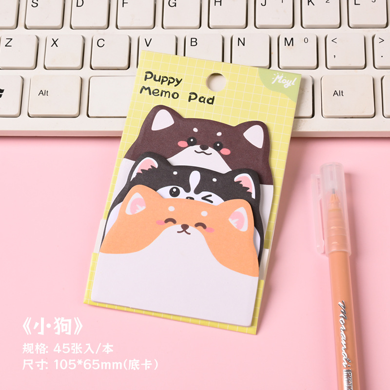 dibujos animados creativos adorables pegatinas de animales desgarrables cuaderno de notas con papel de notas de alto valor facial n pegatinas