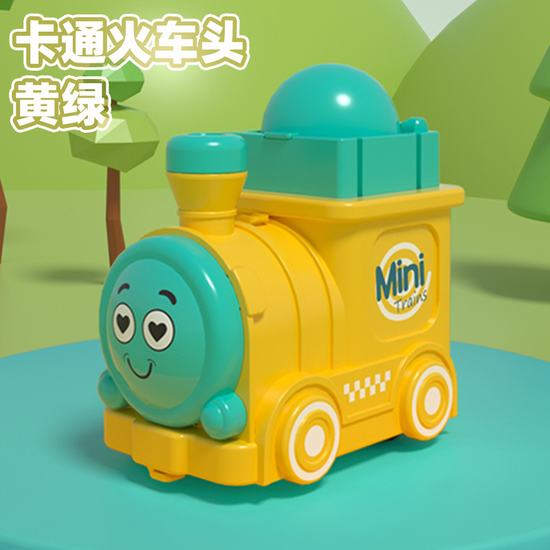 Children's inertia toy car press small train fall-resistant cartoon car boys and girls gift toys wholesale stall