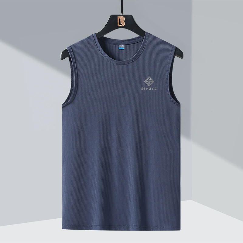 Летний шелковый спортивный жилет для отдыха без рукавов, oversize, для любимого