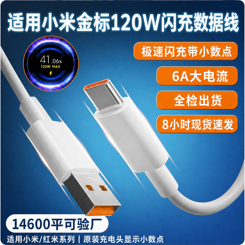 6A Super Fast Charging Data Cable is suitable for Xiaomi 120W Gold Standard Fast Charging Data Cable mix 14/13/12 data cable 6A Super Fast Charging Data Cable is suitable for Xiaomi 120W Gold Standard Fast Charging Data Cable mix 14/13/12 data cable