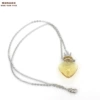 Golden yellow-peach heart bottle