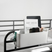 床头置物架学生宿舍床边收纳篮挂篮免打孔床上收纳架桌面收纳盒