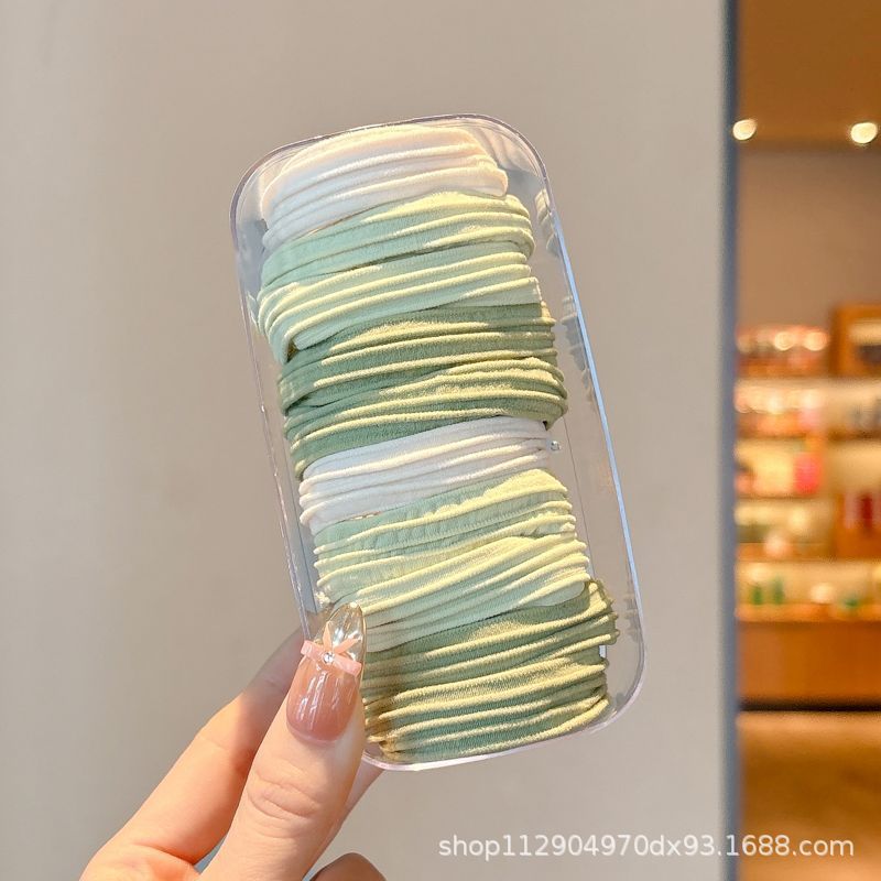 2025 nuevo estilo simple cabello de moda de alta elasticidad correa de correa de cabello multifuncional cubierta de cuero durable cabello bola adornamiento para el cabello