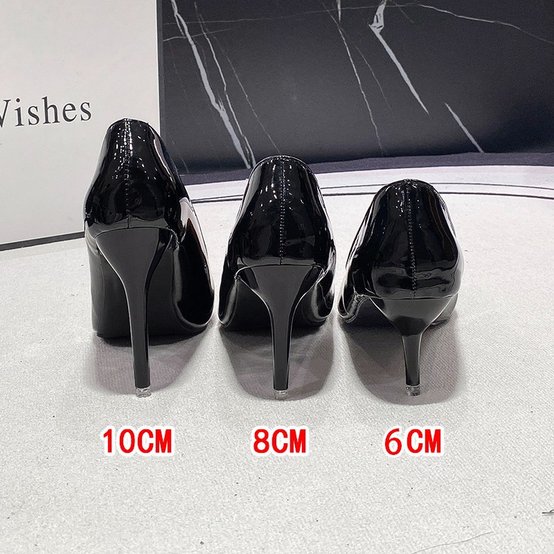 Zapatos de talón alto para mujeres 2024 primavera nuevos tacones afilados con un zapato de trabajo zapatos de mujer