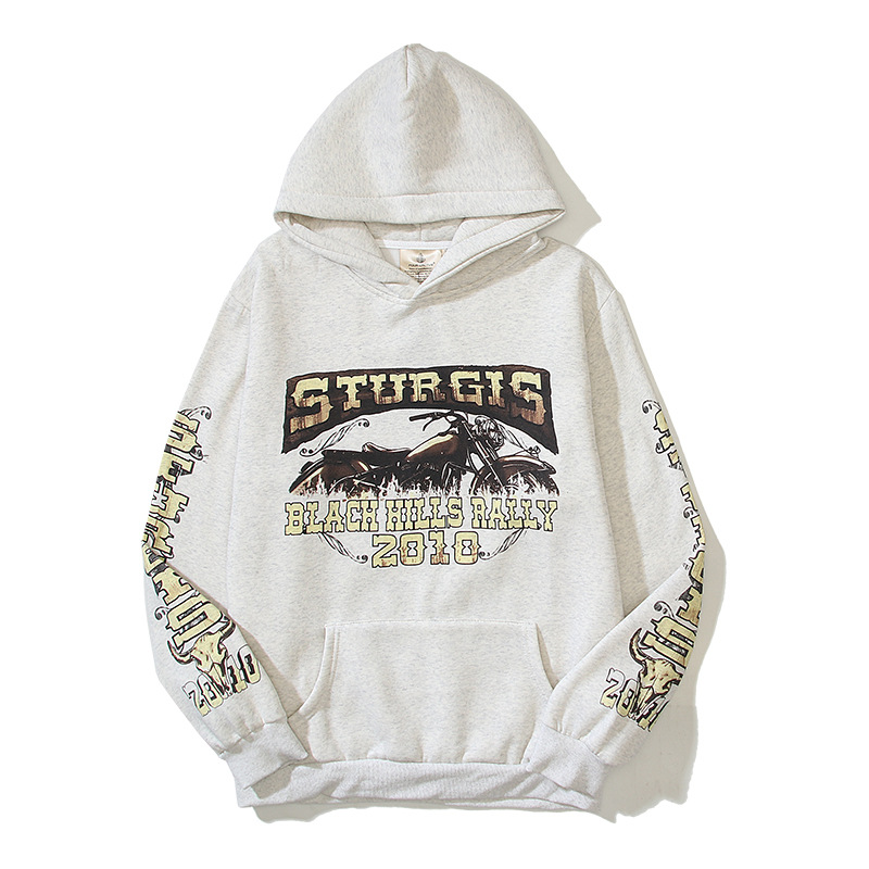 Amerikaanse straat Instagram super populaire beroemdheid dezelfde stijl Amikaji motorfiets capuchontrui rijpak_voghion.com