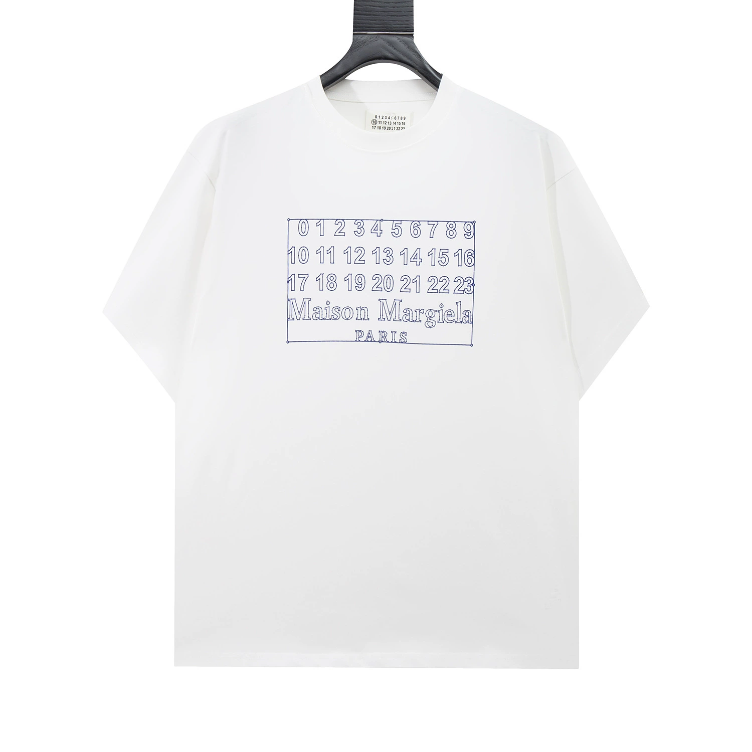 Роскошная майка сdigitальным принтом и круглым вырезом Maison Margiela летом новинка, короткий рукав