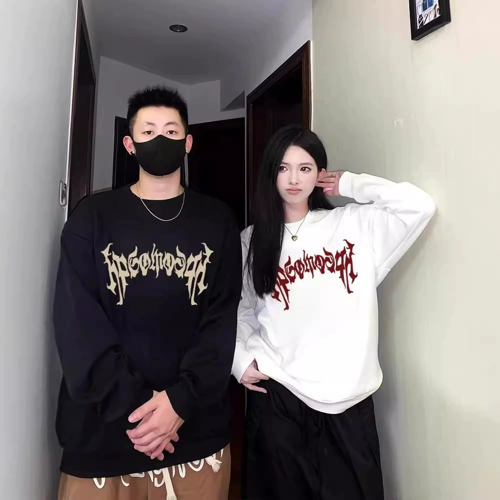 [Тяжелый хлопок тонкий/бархатный бархат серебристо-лисица] Пара наряд 2024 новый ранний осенний круглый воротник с принтом Xiaotong Wei