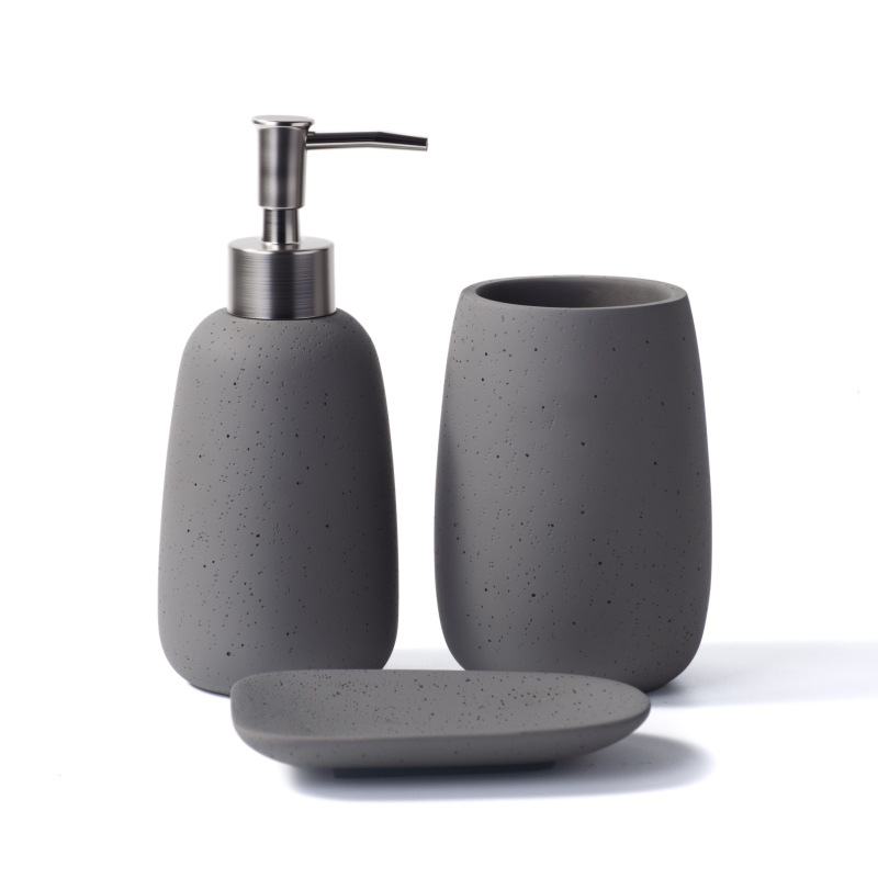 Juego de Lavabo para Baño Set de 3 Piezas de Resina para Baño image 5