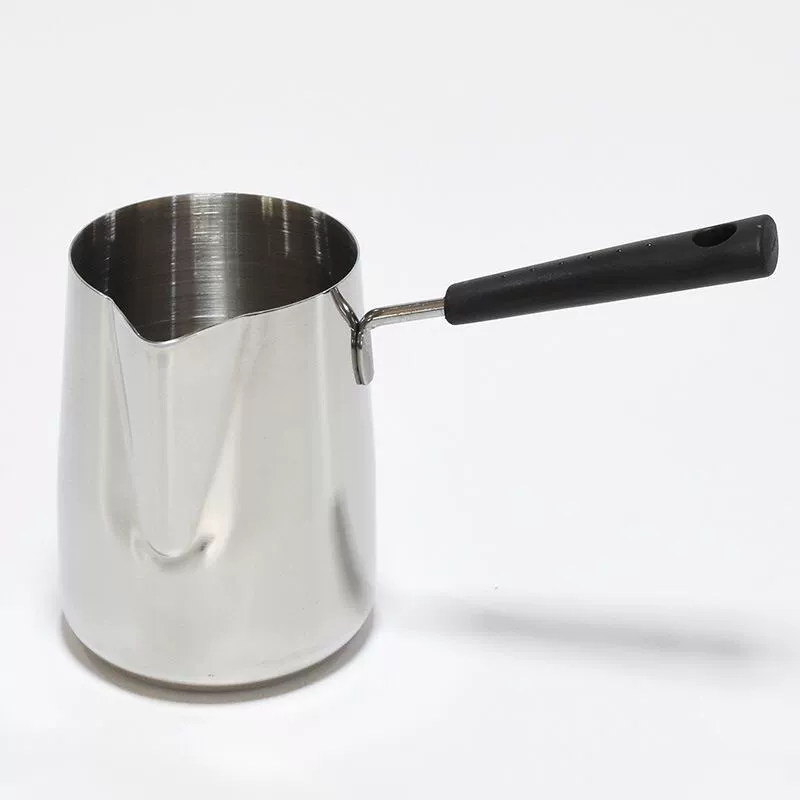 Handle stainless steel, candle, handmade, 350 ml