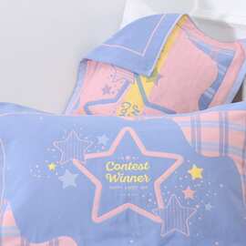 两条装三层纱布纯棉枕巾涤棉布艺结婚回礼大红吸水枕头巾一对装