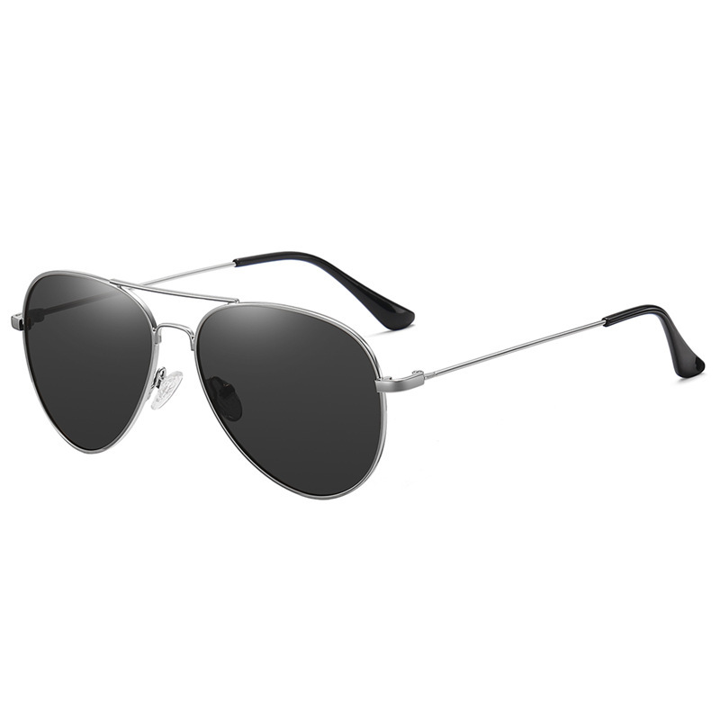 Silver frame black gray film C3