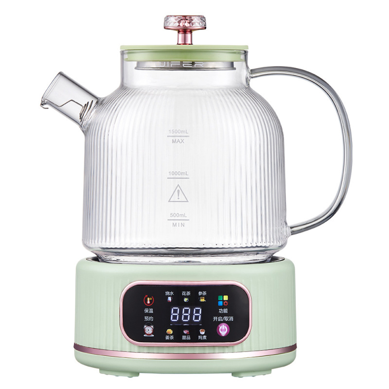 家用分体式养生壶多功能小型办公室全玻璃新款煮茶器烧水壶花茶壶|undefined