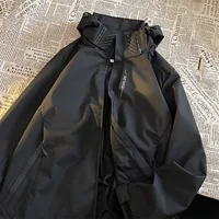 Американский vintage Черный самурай куртка женская весна и осень функциональная куртка мужская oversize ветровка для пар