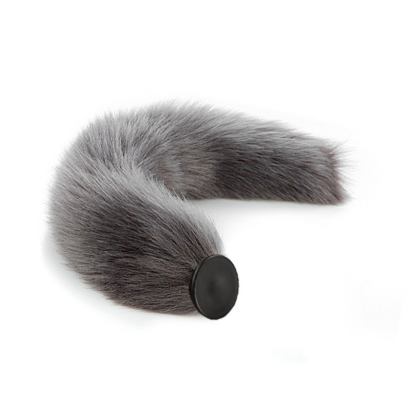 Sexy reemplazable Fox cola de silicona vibración anal plug back corte masturbación SM suministros para adultos entrega al por mayor