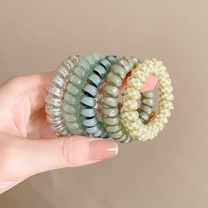 Caricatura encantadora anillo de pelo pulgar no daña el cabello de los niños correa de correa pequeña cuerda de cabello para niñas cuerda de cabello