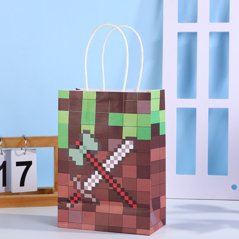 Bolsas de regalo de cumpleaños, bolsas de cartón cartón, bolsas de embalaje para llevar, bolsas de embalaje de regalo de fiesta para niños, bolsas de mano