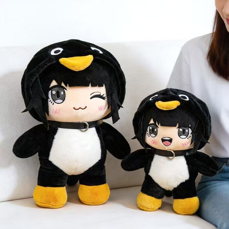Arknights Popular Plush Toy Cute Penguin Transformation Doll Anime Merchandise Doll