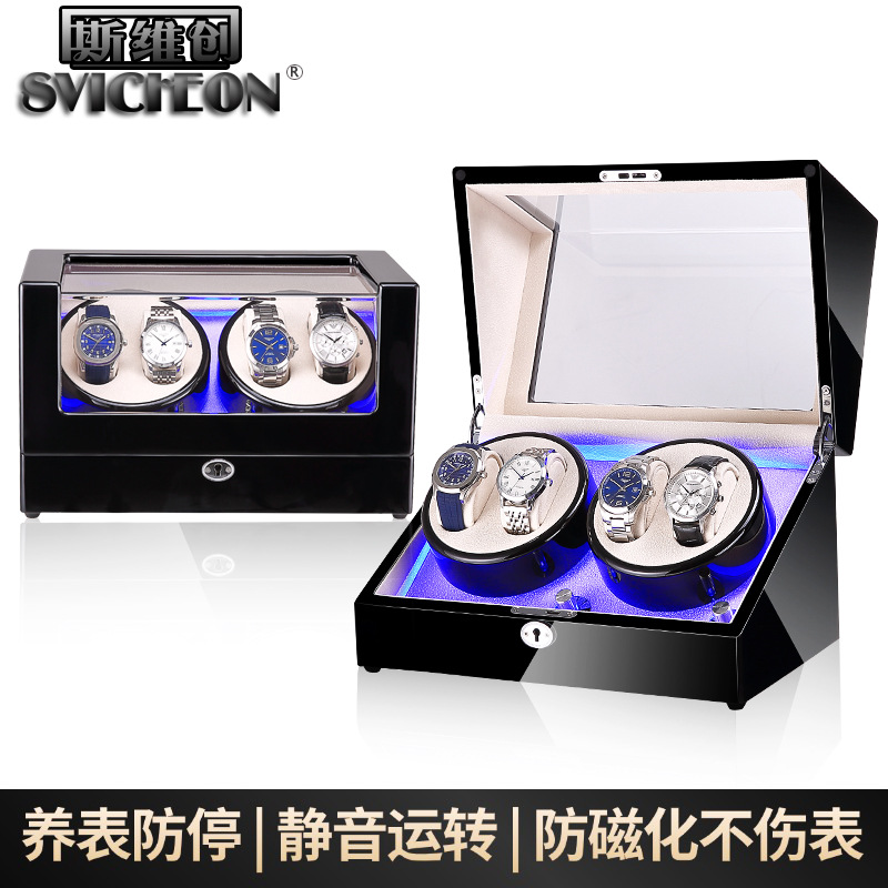 Painted Watch Winder Automatic Watch Winding Box Watch Shaker Collection Maintenance Home Jewelry Watch Box Jewelry Box