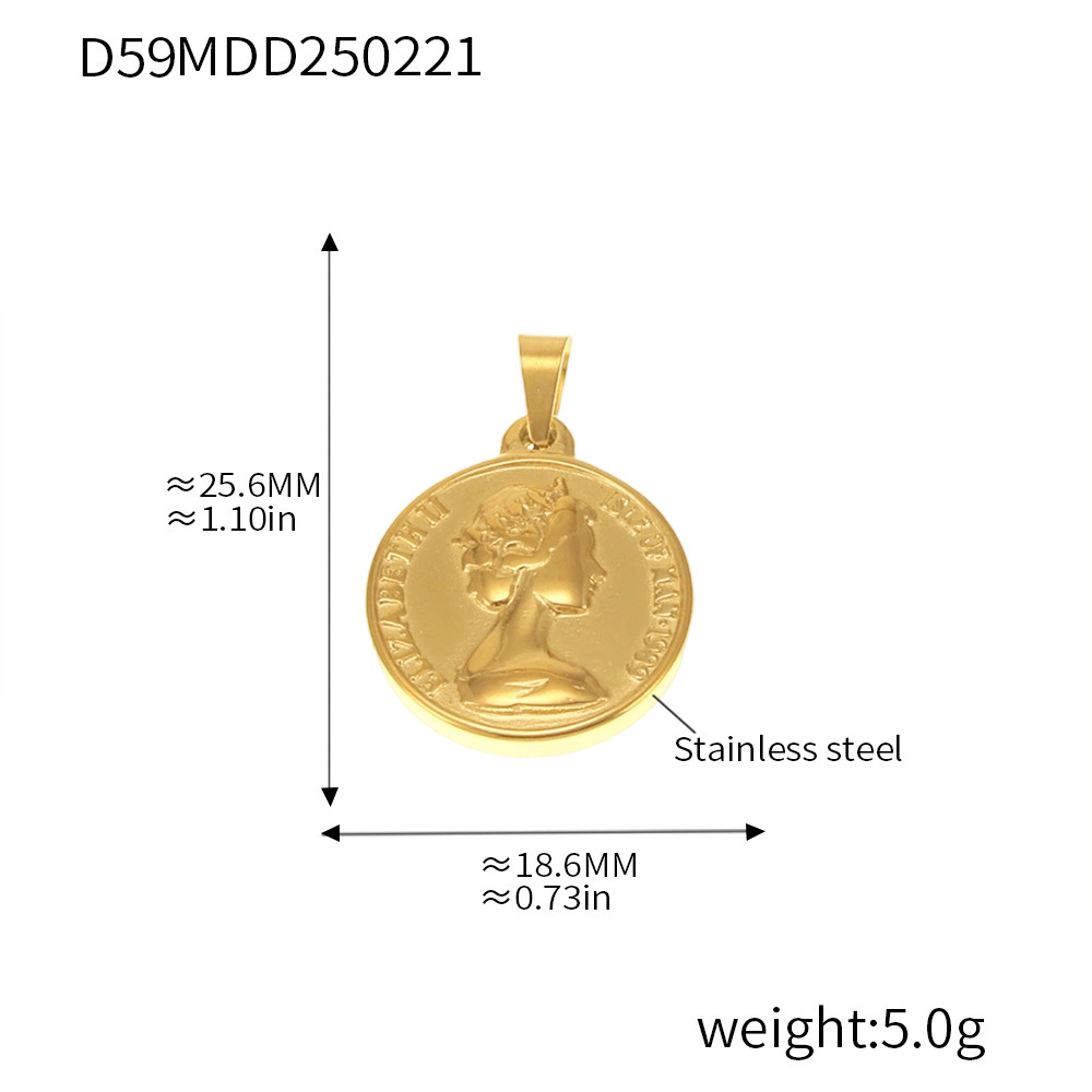 Europa y América de moda DIY accesorios colgante colección red de acero inoxidable 18K joyas collares de oro real al por mayor