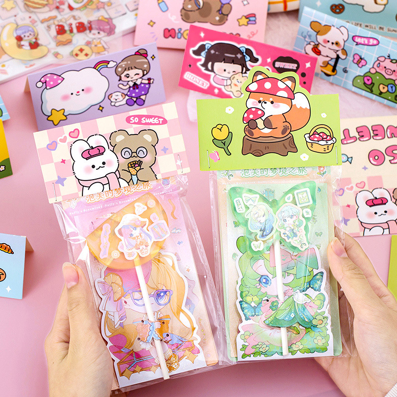 异形卡头包装标签卡通饰品卡片纸卡小卡片打包材料出卡ins背卡E18