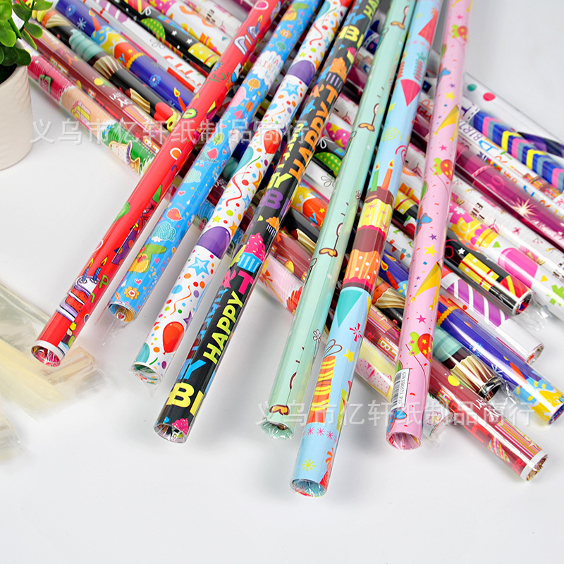 Papel de embalaje solo rollo boca plana OPP bolsa plástico 3*52cm uno sobre 200