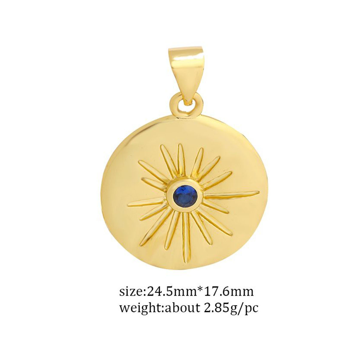 3g Weight Pendant Jewelry Making Type Zircon Inlay Material DIY Jewelry Accessories Classification 1 Piece Quantity Copper Material Devil's Eye, Moon, Heart Shape Pattern Plating Design Vintage Style, Classic Style Style 1 Piece Copper Zircon Devil's Eye Moon Heart Shape Pendant 24