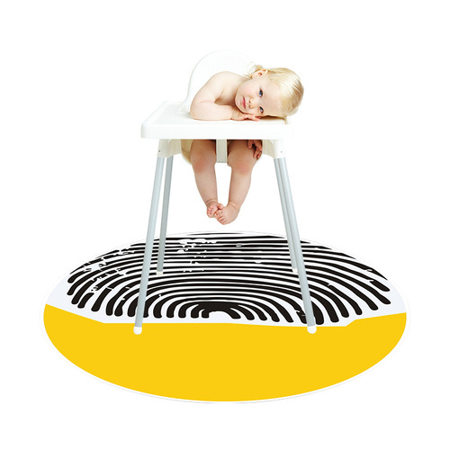 Baby non-slip floor mat high dining chair mat picnic mat table mat waterproof thickened baby round play mat crawling mat
