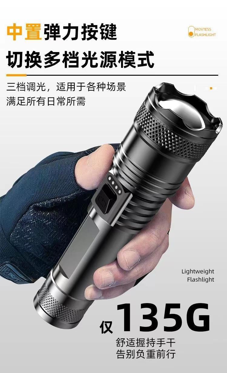 High-Brightness, Ultra-Bright Flashlight, Strong Light, Rechargeable, Outdoor Laser, Household, Mini, Portable, Durable, Multi-Functional, Long-Lasting