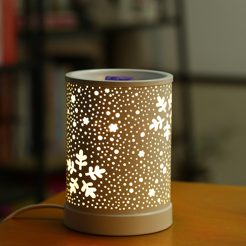 香薰融蠟燈 咖啡廳飲品店氛圍擺件LED燈臥室無(wú)明火香薰小夜燈