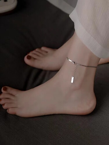 s925 sterling silver anklet for women  new fashion anklet ins cold style anklet for women sterling silver ankle chain leg chain